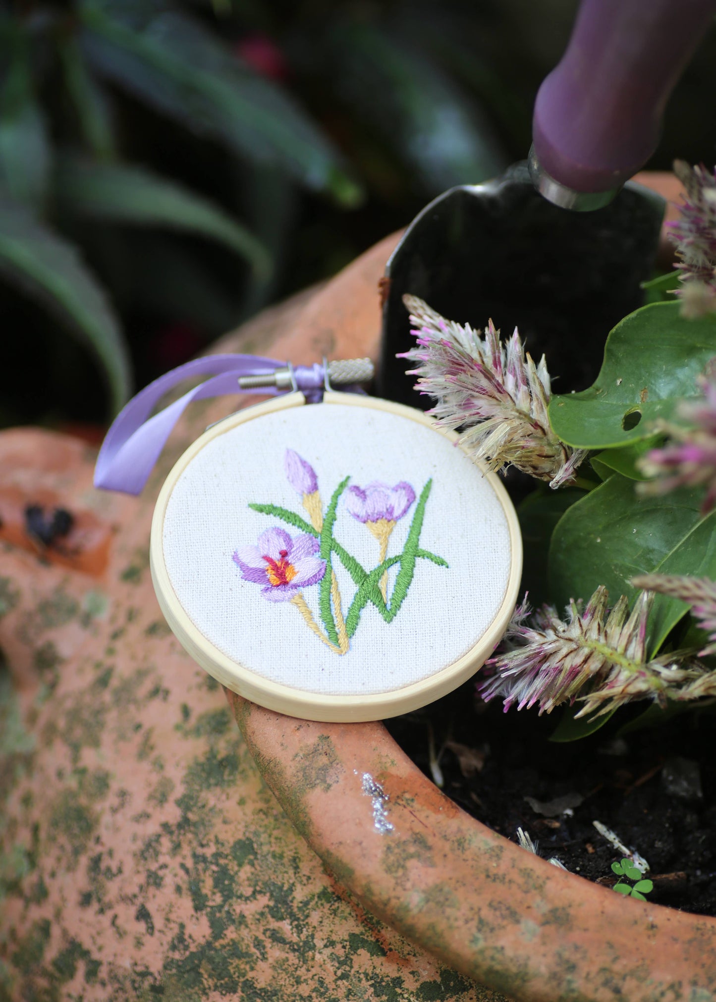 Royal Horticultural Society Embroidery Hoop Pastel Florals