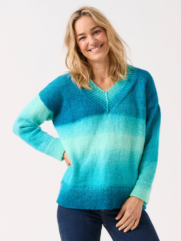 Sirdar Jewelspun Ombre aran pattern 10845