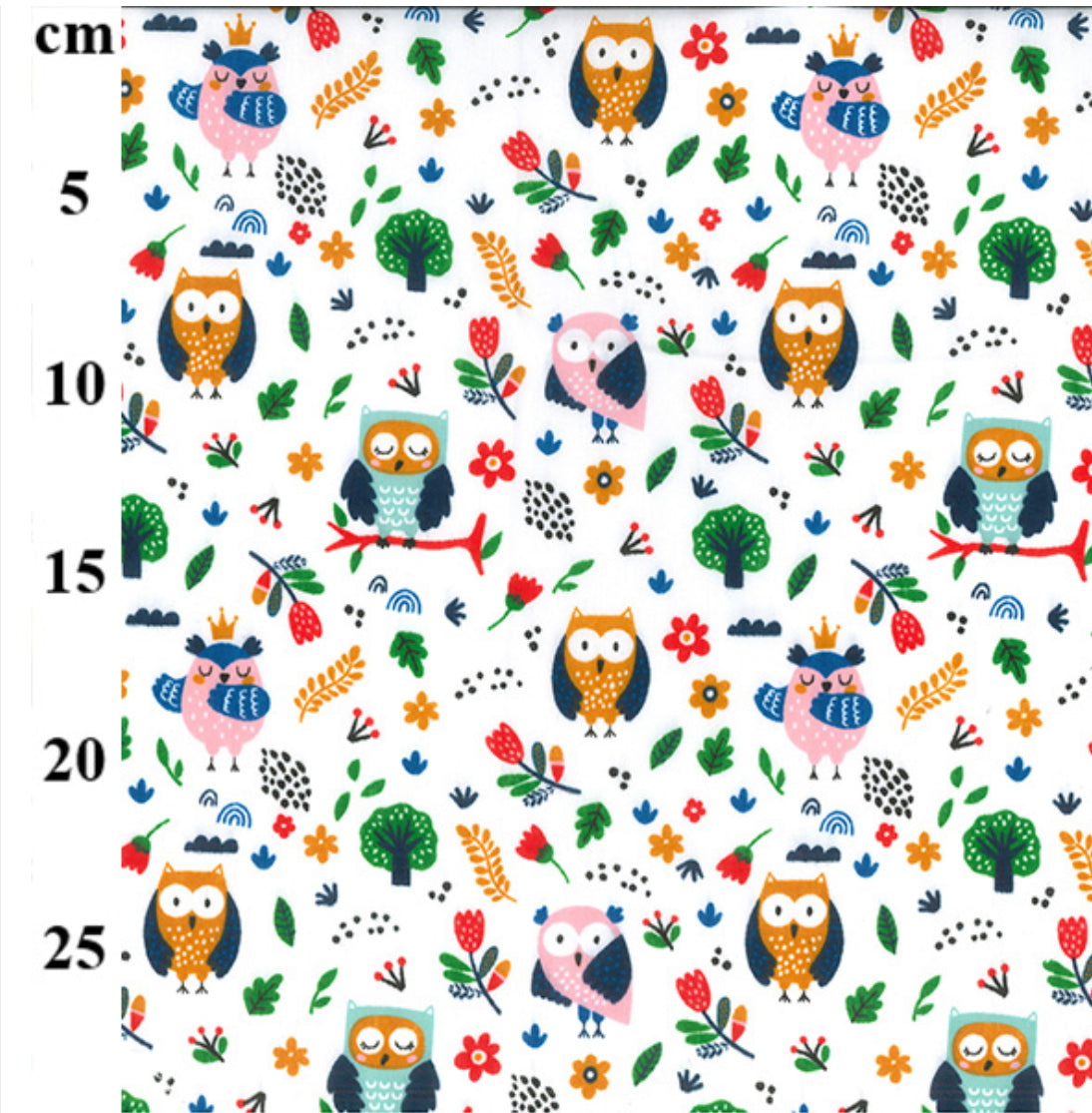 Polycotton - owls TC0100