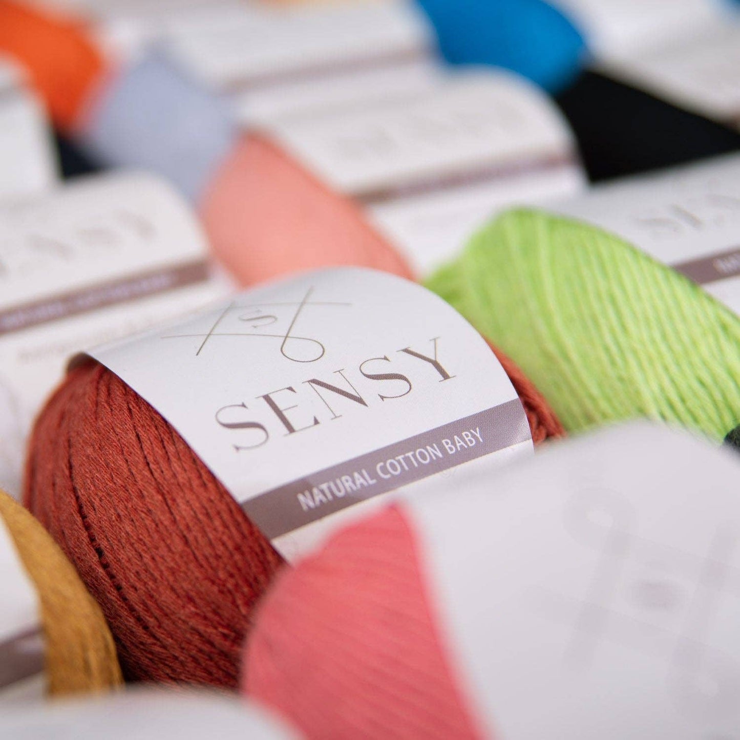 Sensy Premium 100% Soft Cotton Yarn for Amigurumi Knitting a: 05 - Orange