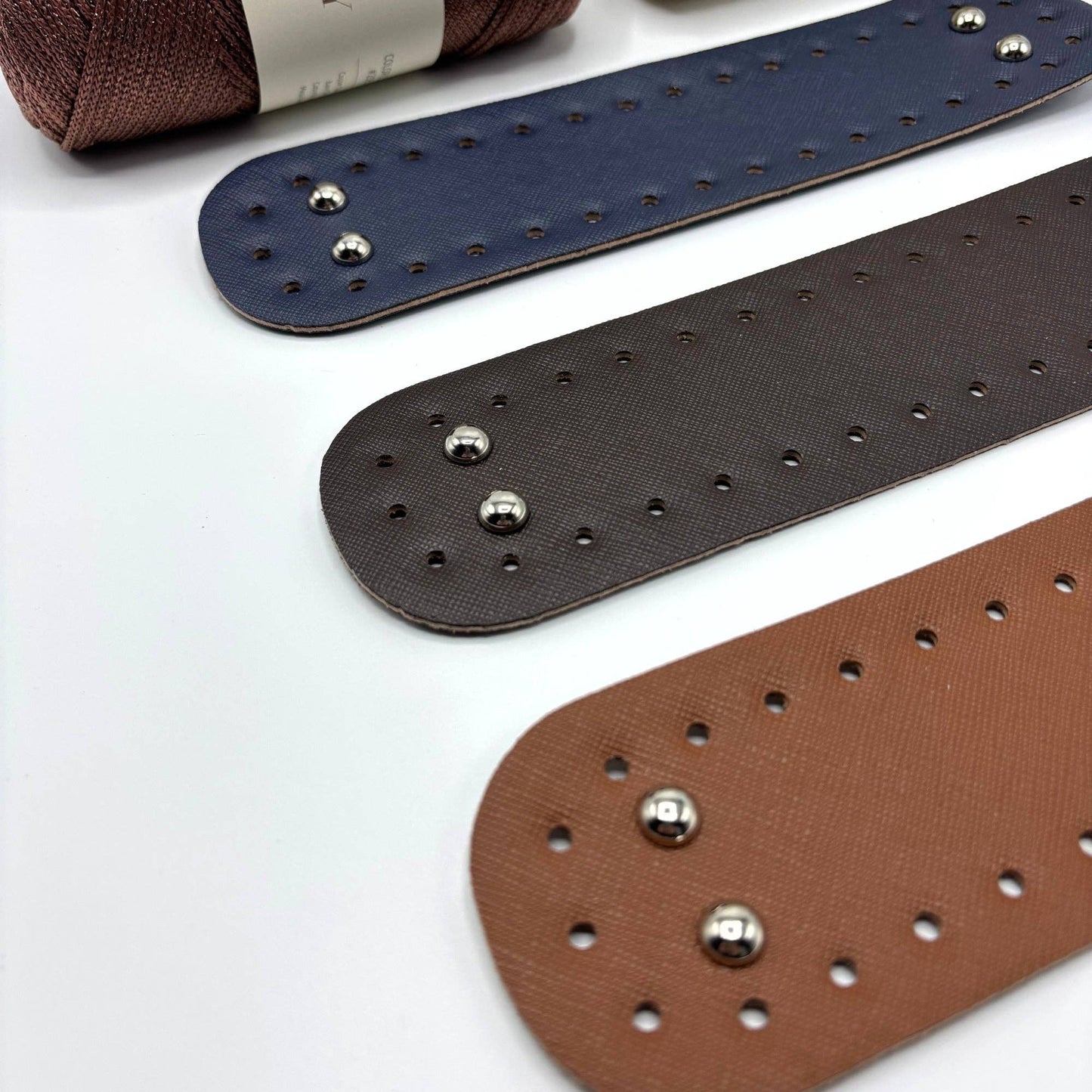 PU Leather Small Bag Base, Bag Bottom Pad (6.5 Cm x 25 Cm): Brown