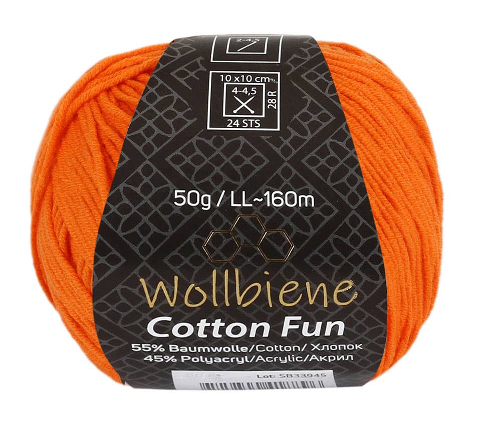 Cotton Fun all-season wool 50g knitting wool cotton mix: 21 dark blue
