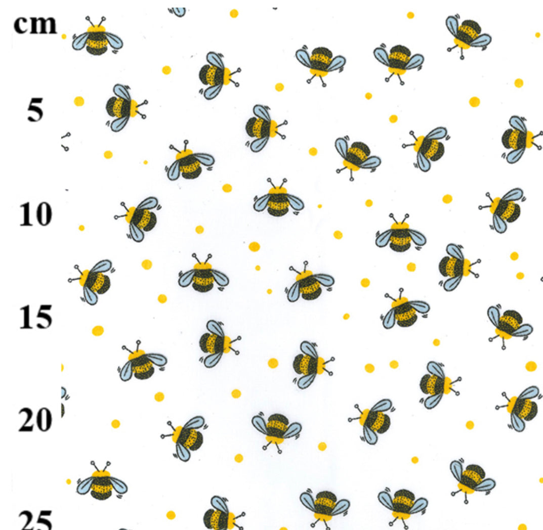 Polycotton Bee design TC0022
