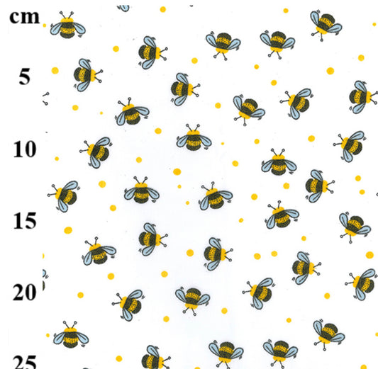 Polycotton Bee design TC0022