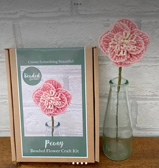 Beaded Flower Kit Peony