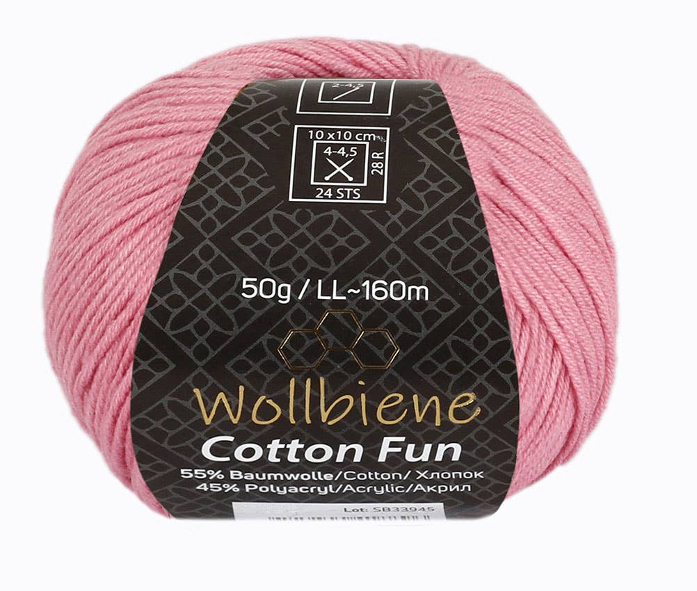 Cotton Fun all-season wool 50g knitting wool cotton mix: 20 dark brown