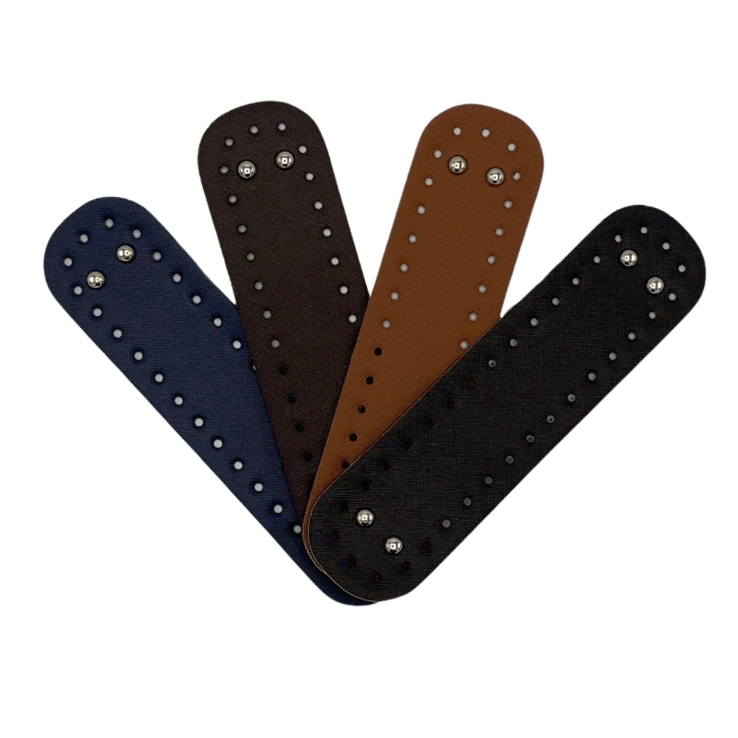 PU Leather Small Bag Base, Bag Bottom Pad (6.5 Cm x 25 Cm): Black