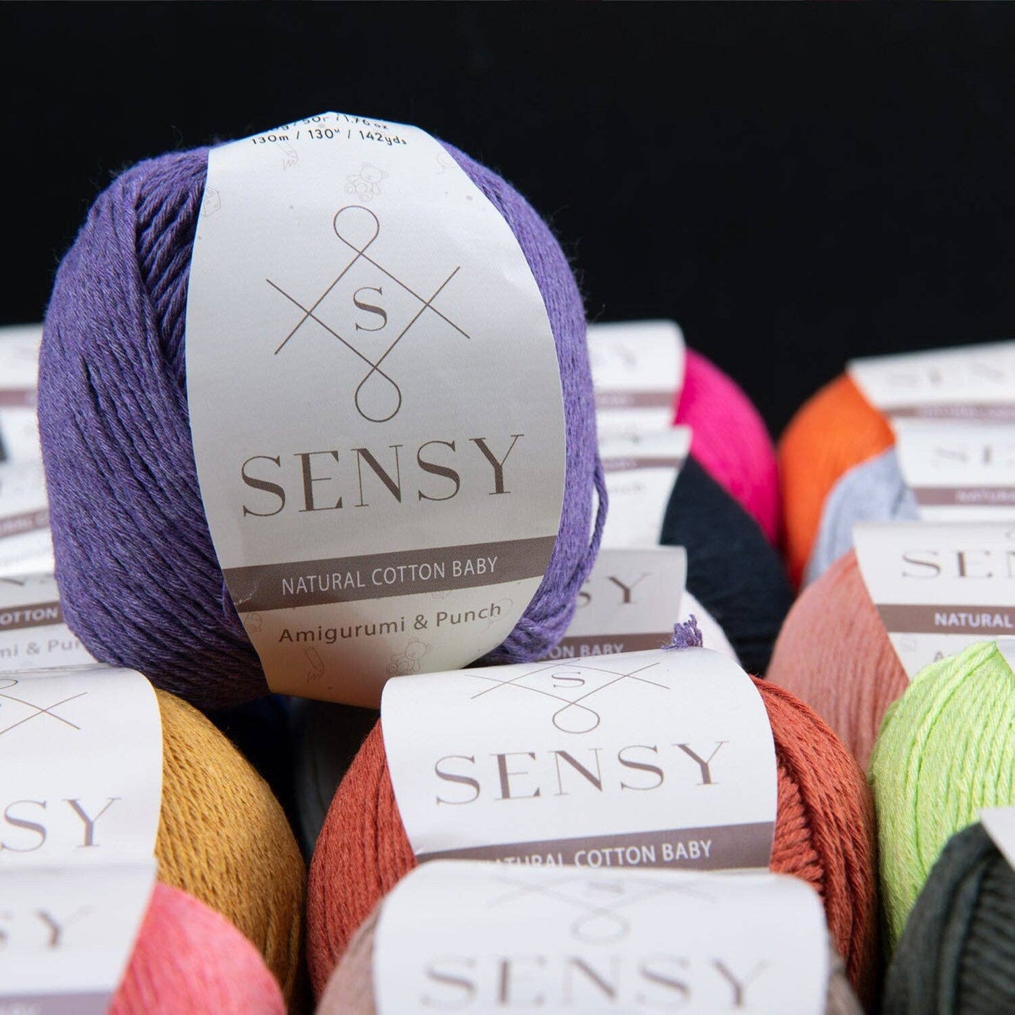 Sensy Premium 100% Soft Cotton Yarn for Amigurumi Knitting a: 24 - Avocado