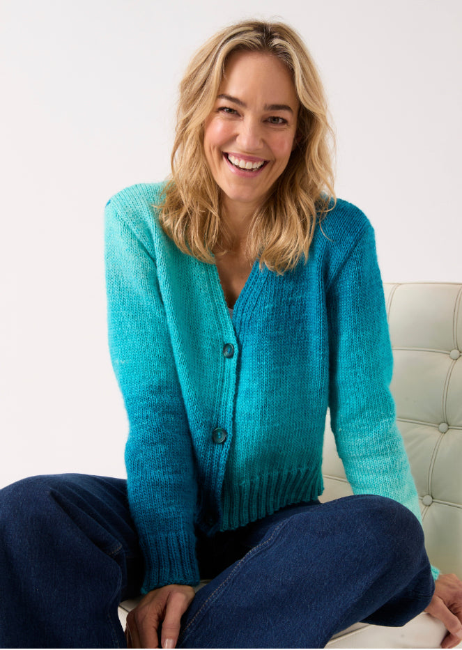 Sirdar jewelspun Ombre aran pattern 10840