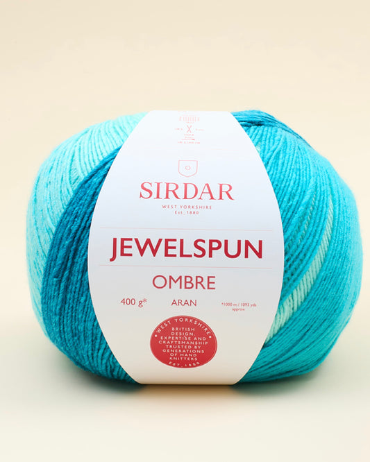 Sirdar Jewelspun Ombre 400g Ocean Blue 0103
