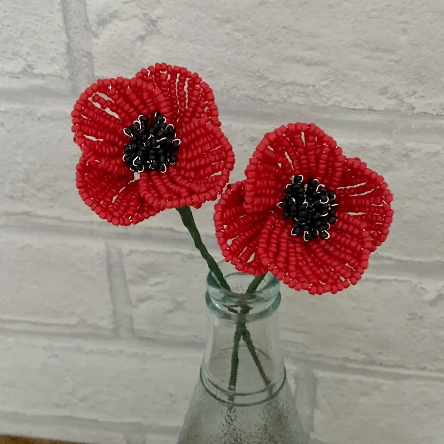 Beaded Flower Craft Kit - Poppy. A Creative Gift Idea.