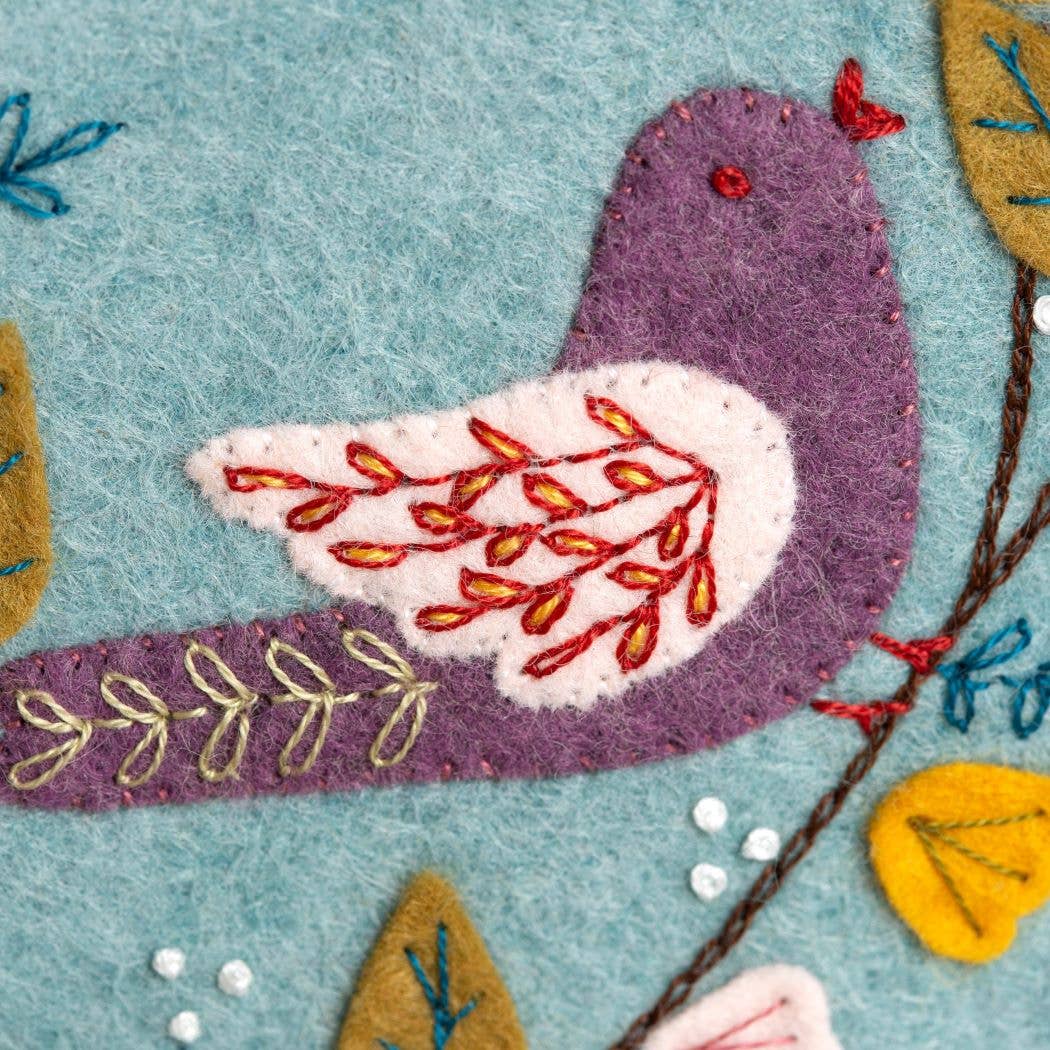 Dawn Chorus Appliqué Hoop Craft Kit: English