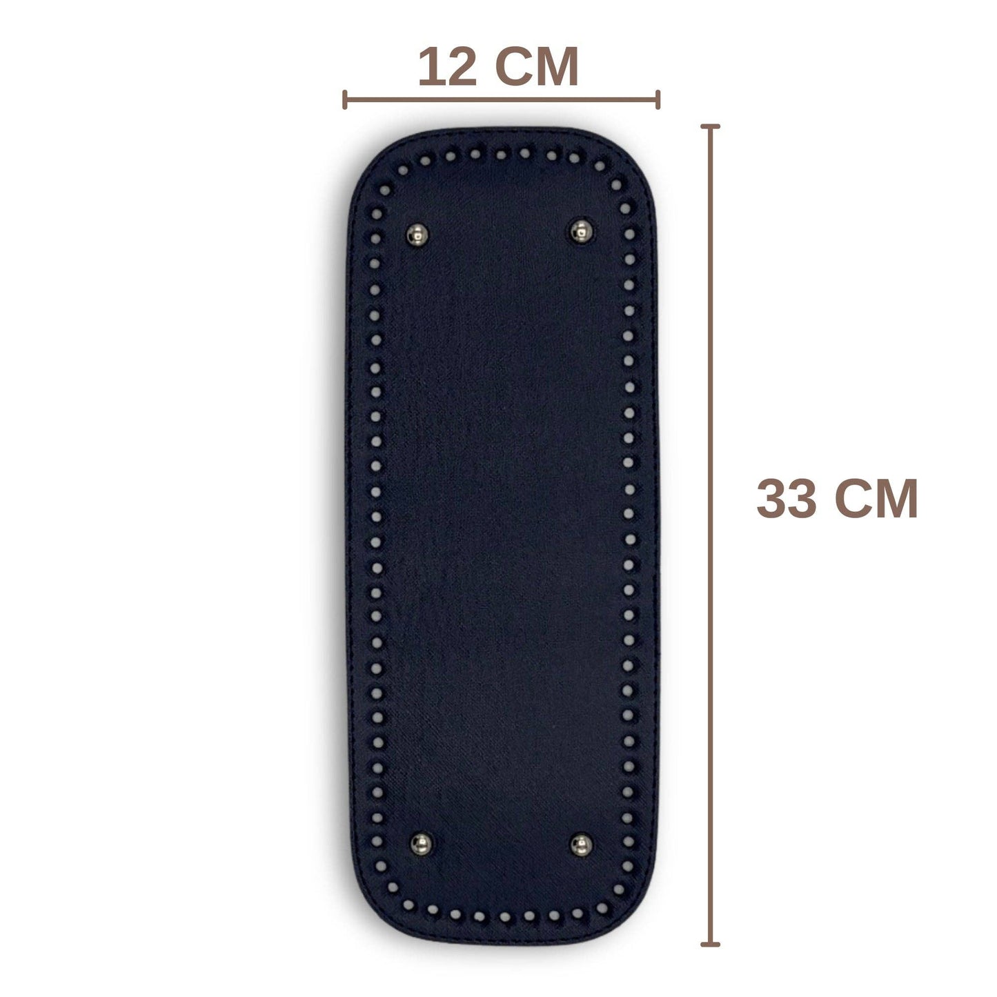 PU Leather Large Bag Base, Bag Bottom Pad (12 Cm x 33 Cm): Brown