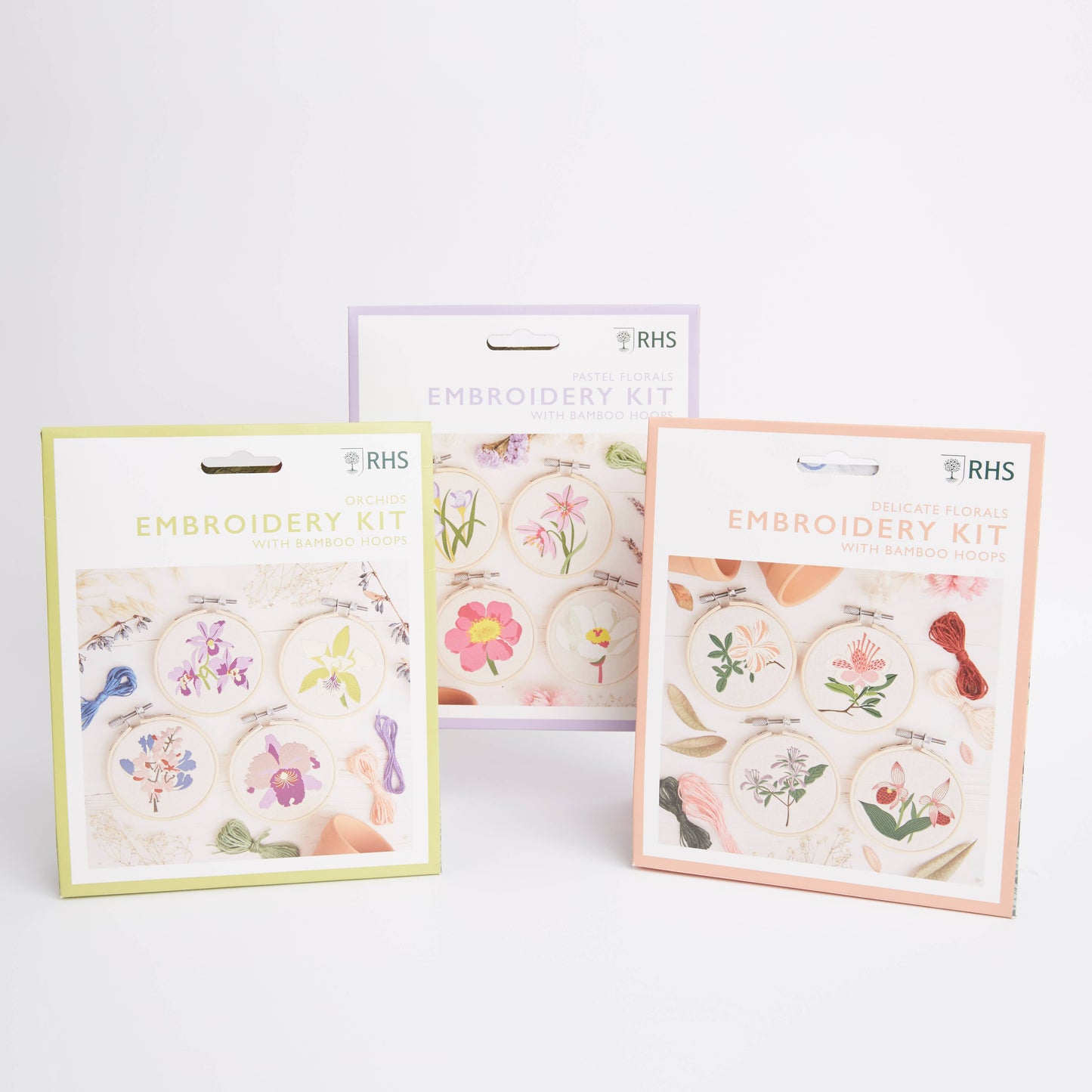 Royal Horticultural Society Embroidery Hoop Pastel Florals