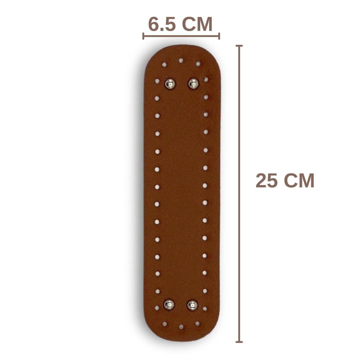 PU Leather Small Bag Base, Bag Bottom Pad (6.5 Cm x 25 Cm): Black