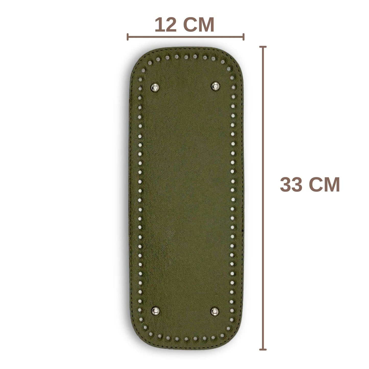 PU Leather Large Bag Base, Bag Bottom Pad (12 Cm x 33 Cm): Black