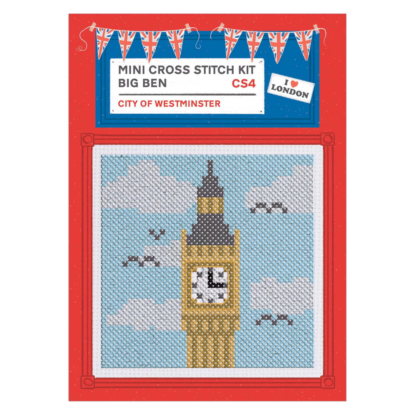 Sew & So On Mini Cross Stitch Kits, 12 Mini London Designs