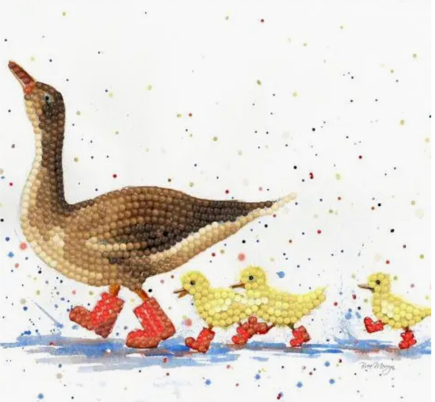 Diamond art card - Puddle Parade