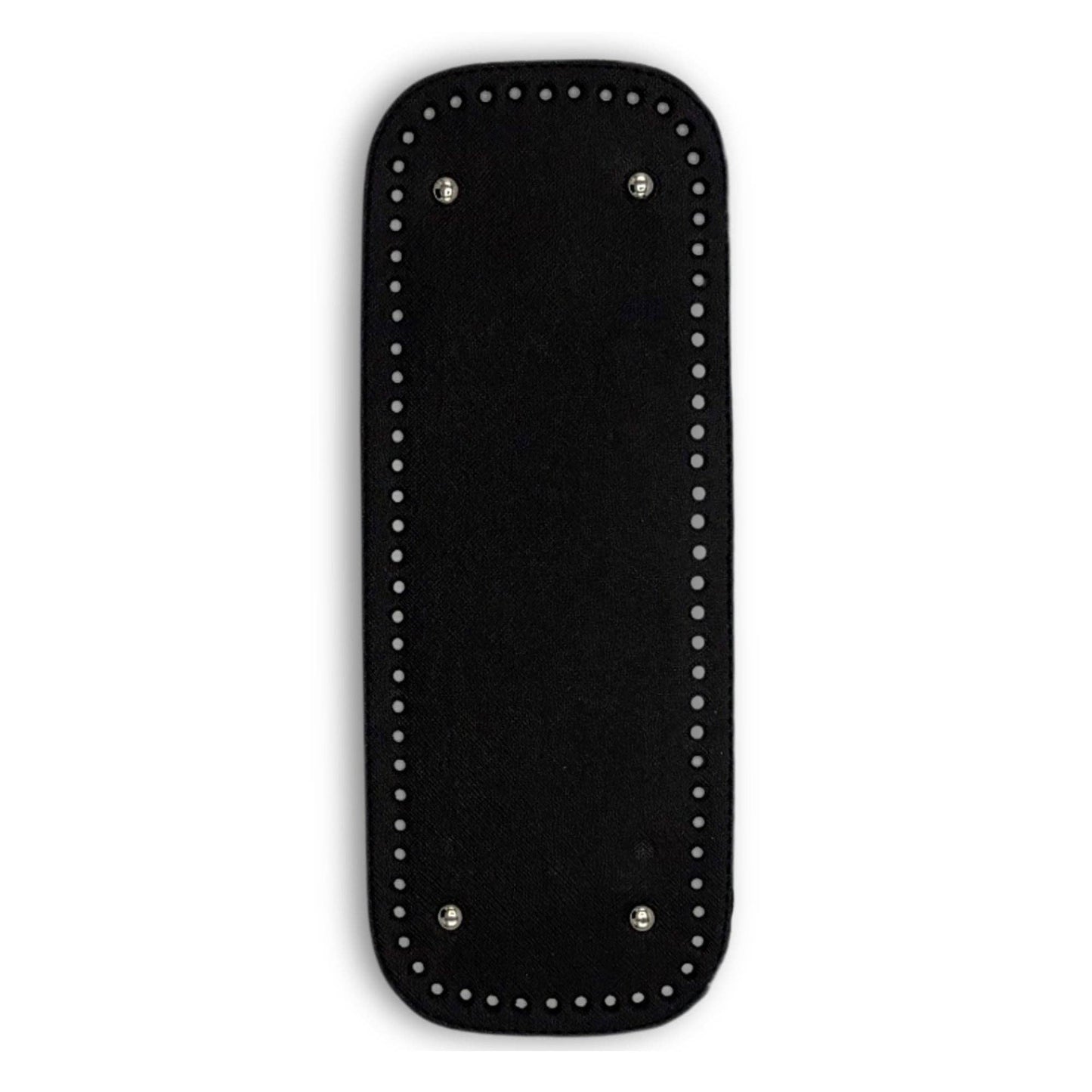 PU Leather Large Bag Base, Bag Bottom Pad (12 Cm x 33 Cm): Black