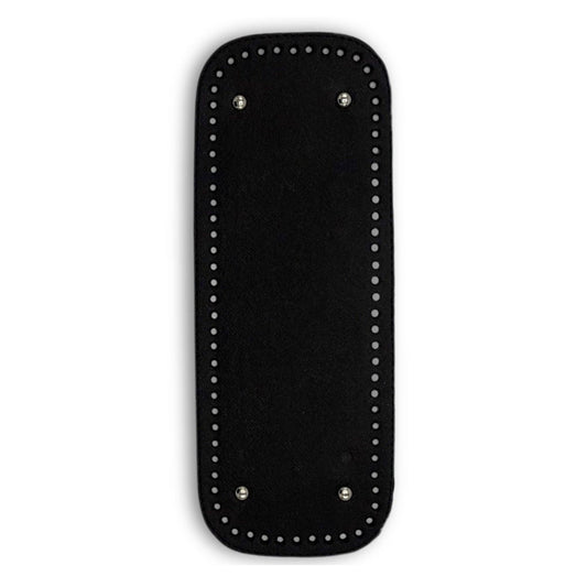 PU Leather Large Bag Base, Bag Bottom Pad (12 Cm x 33 Cm): Black