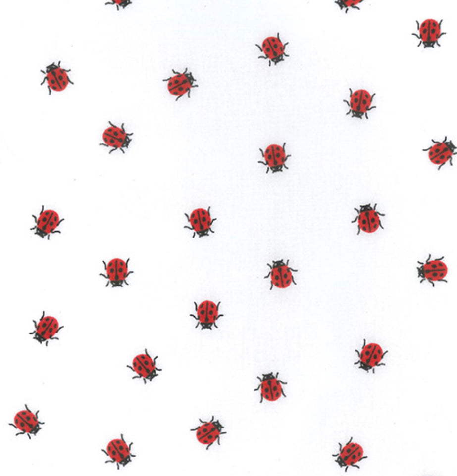 Polycotton fabric -Ladybird design