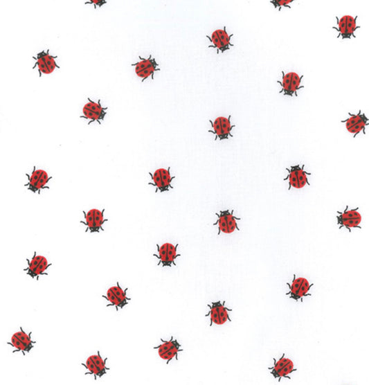Polycotton fabric -Ladybird design