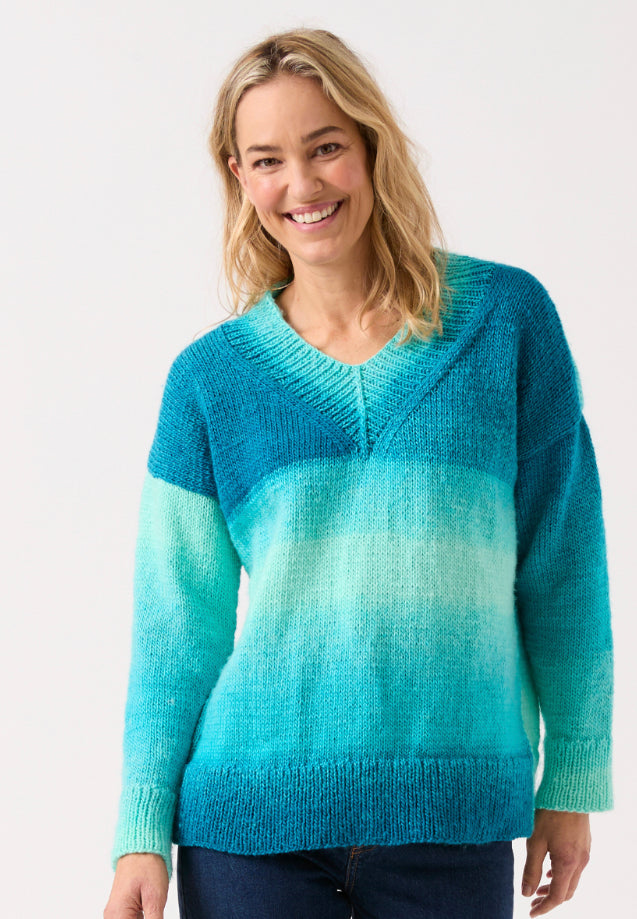 Sirdar Jewelspun Ombre aran pattern 10845