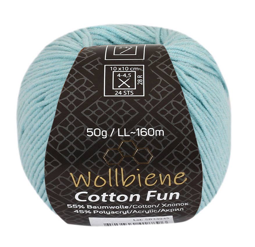 Cotton Fun all-season wool 50g knitting wool cotton mix: 20 dark brown