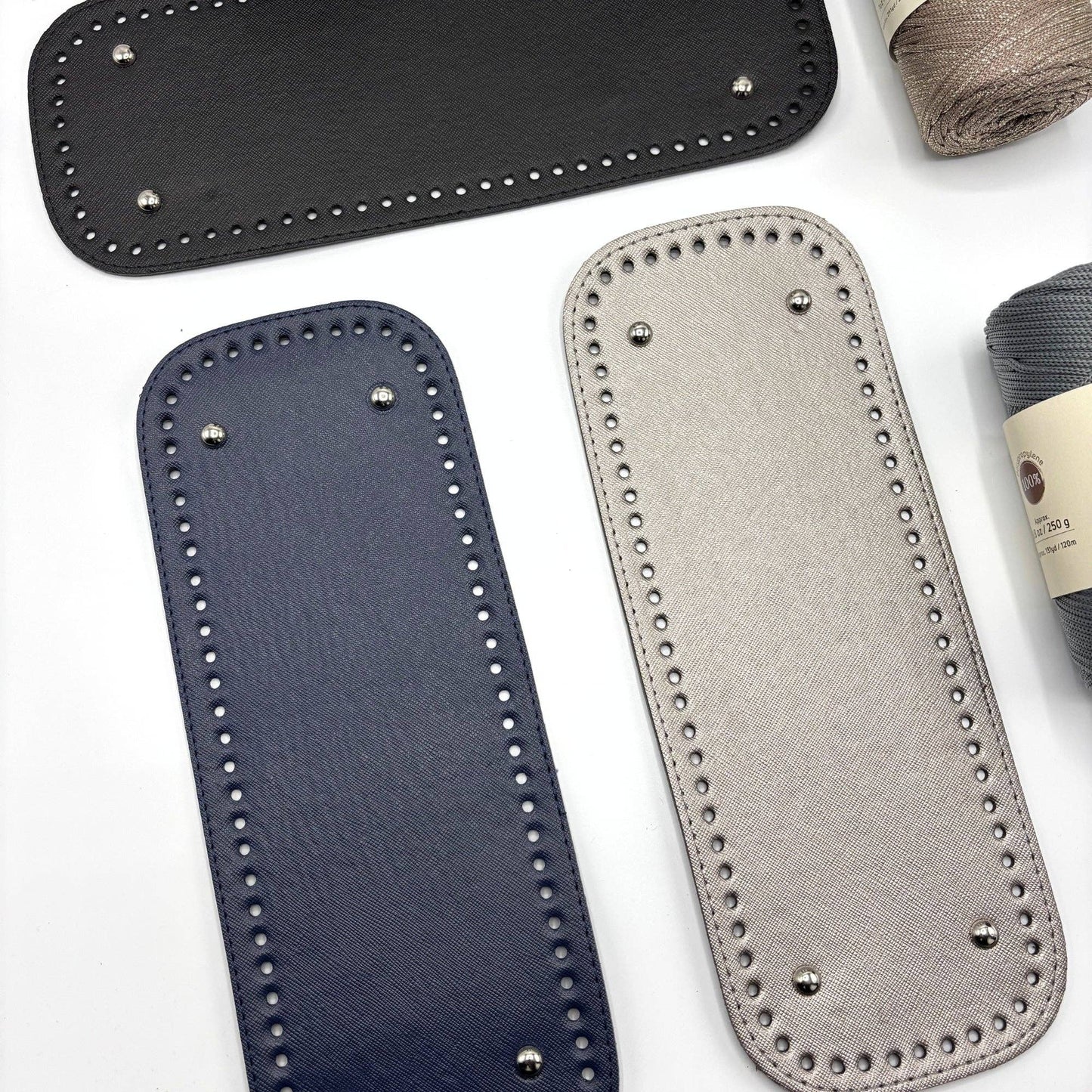 PU Leather Large Bag Base, Bag Bottom Pad (12 Cm x 33 Cm): Brown