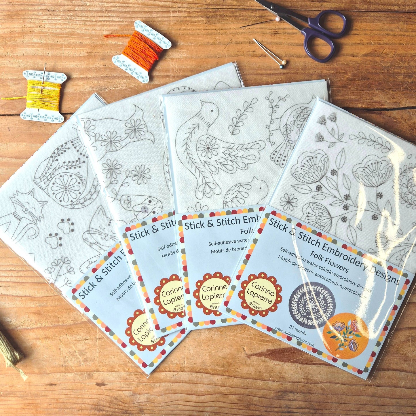 Stick and Stitch Embroidery: Folk Flowers