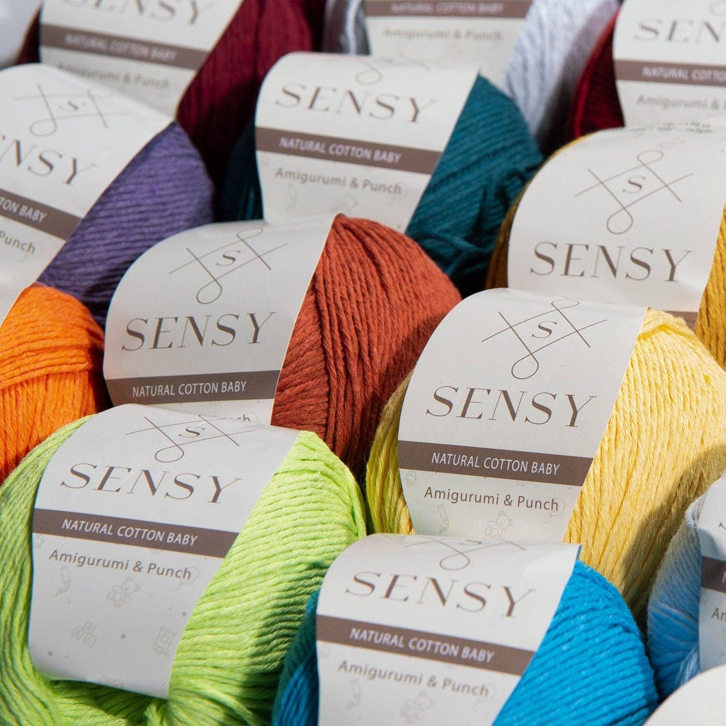 Sensy Premium 100% Soft Cotton Yarn for Amigurumi Knitting a: 27 - Peacock