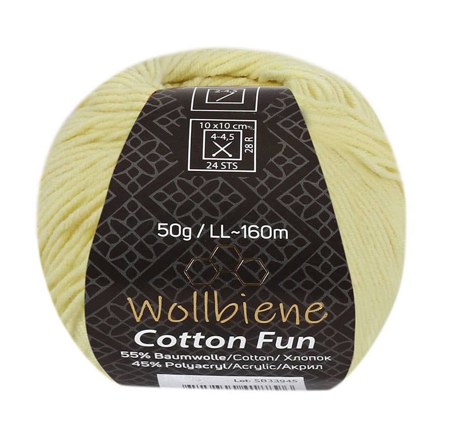 Cotton Fun all-season wool 50g knitting wool cotton mix: 20 dark brown