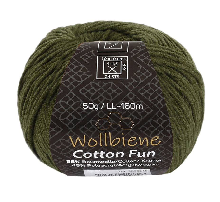 Cotton Fun all-season wool 50g knitting wool cotton mix: 19 turquoise