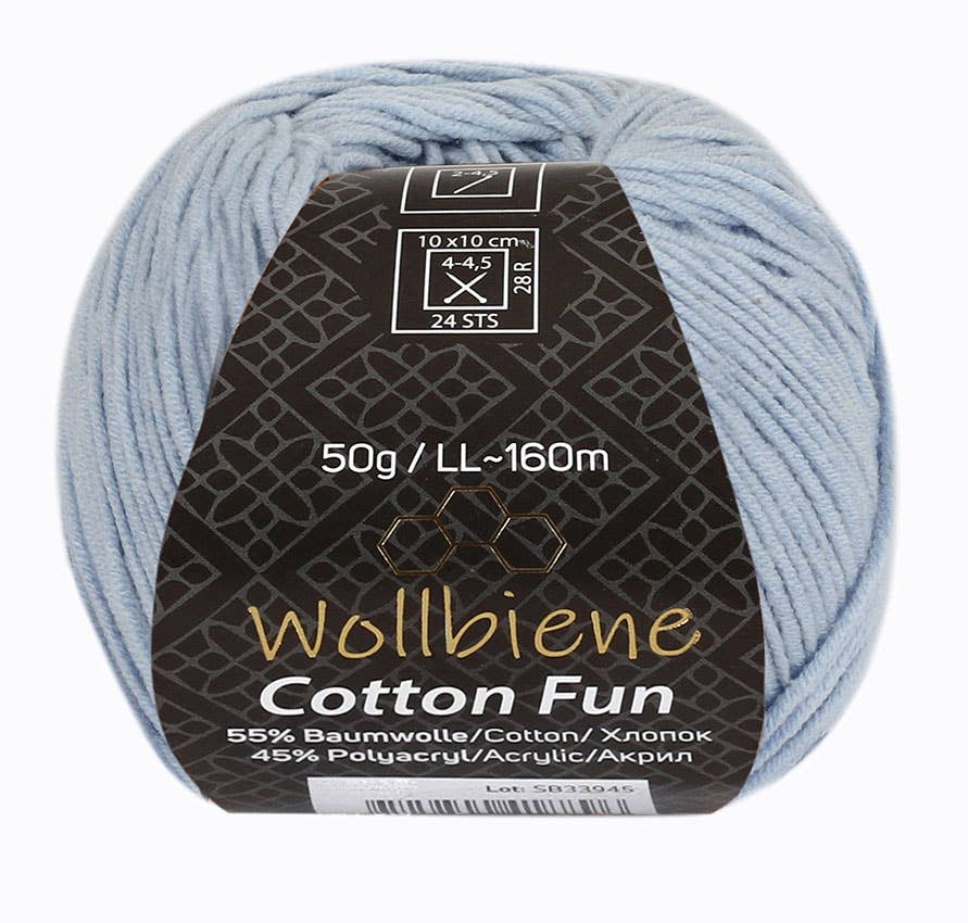 Cotton Fun all-season wool 50g knitting wool cotton mix: 20 dark brown