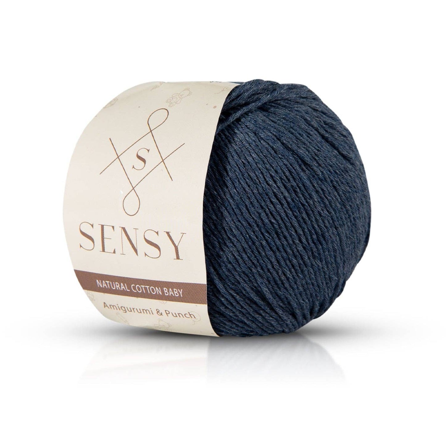 Sensy Premium 100% Soft Cotton Yarn for Amigurumi Knitting a: 02 - Mink