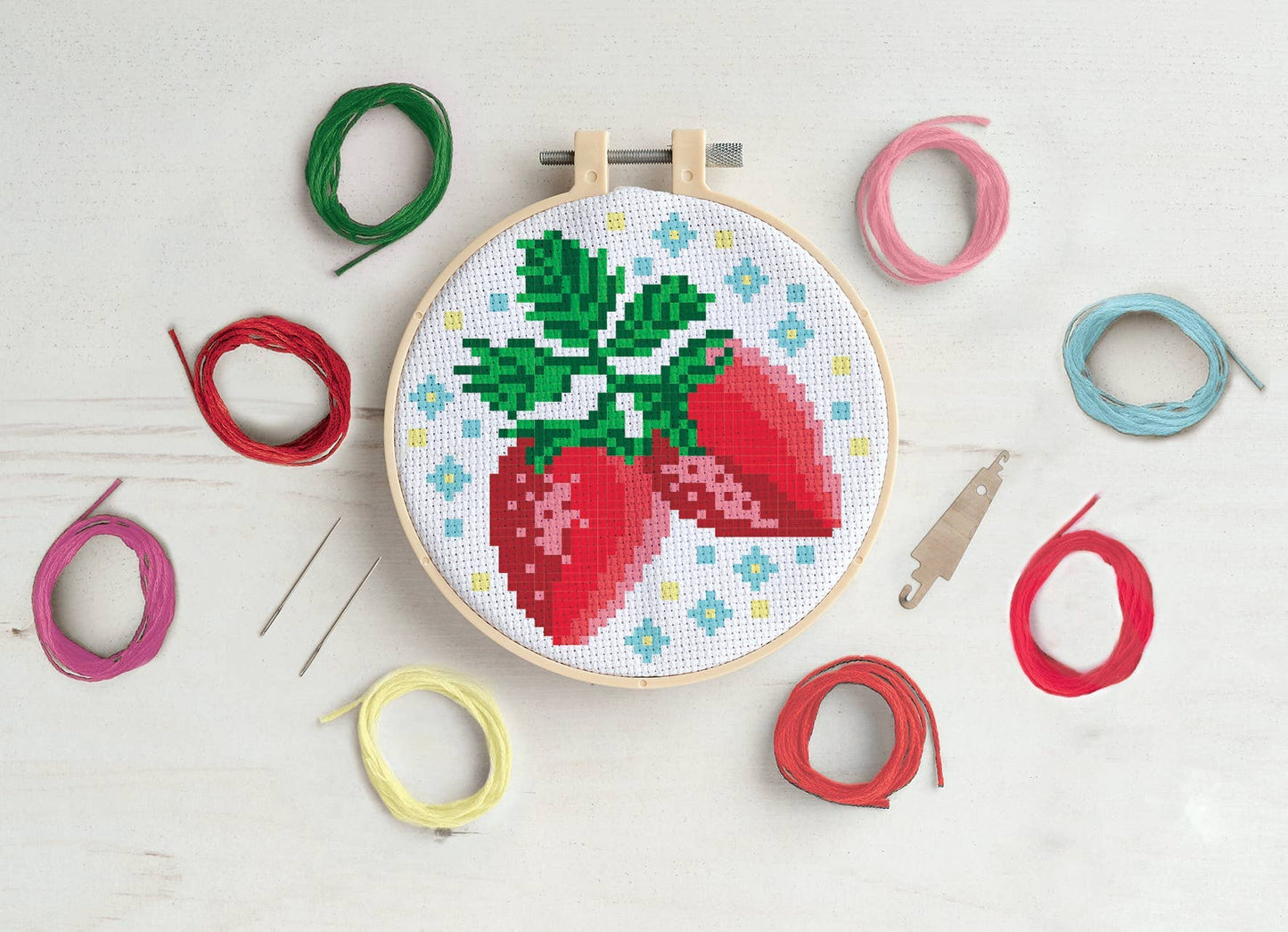 Simply Make Cross Stitch Kit - Strawberries