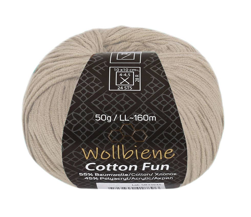 Cotton Fun all-season wool 50g knitting wool cotton mix: 19 turquoise